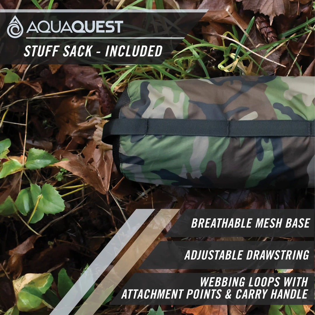 Defender Heavy-Duty Tarp Camping Tarp   AquaQuest Waterproof